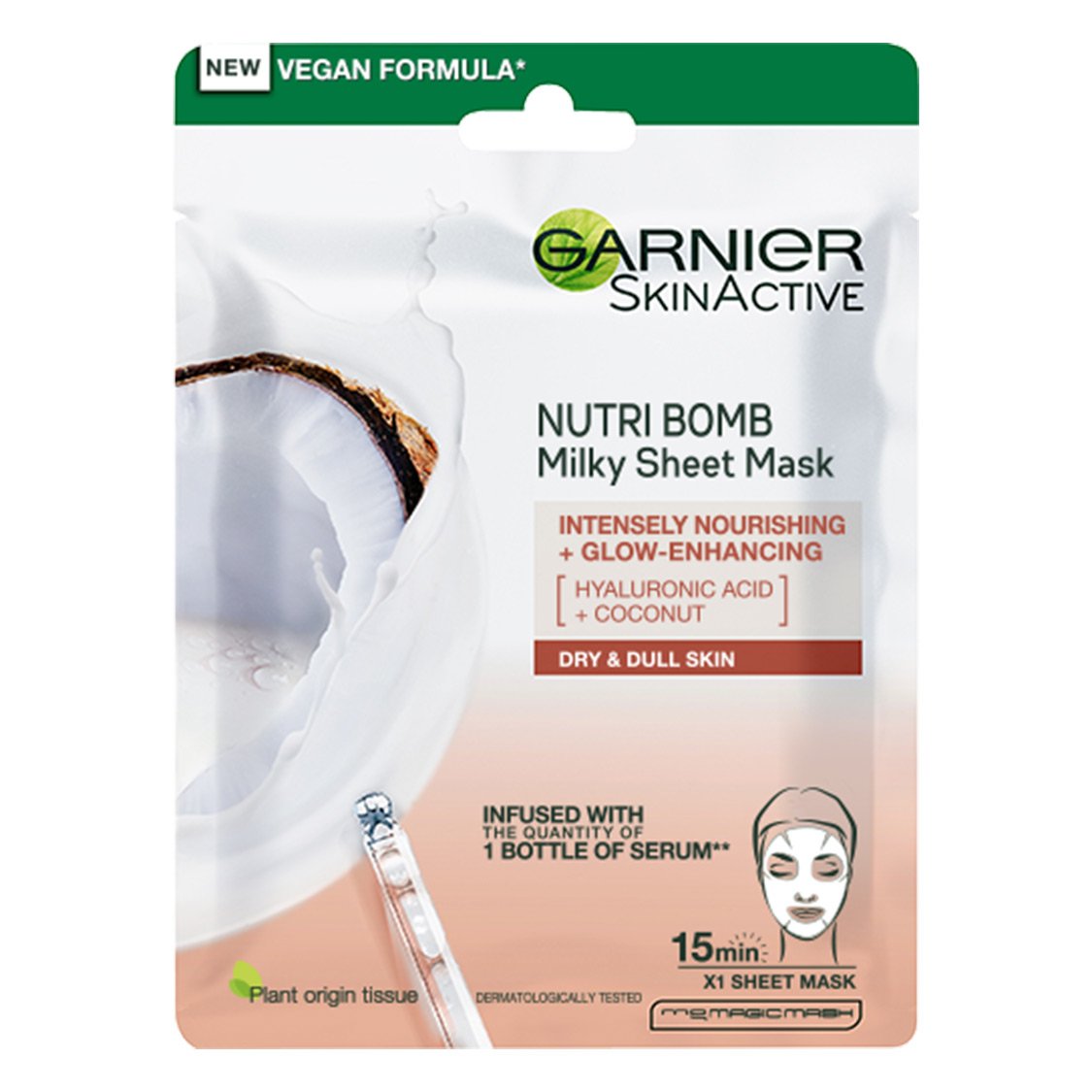 Nutri Bomb Milky Sheet Mask med Kokos