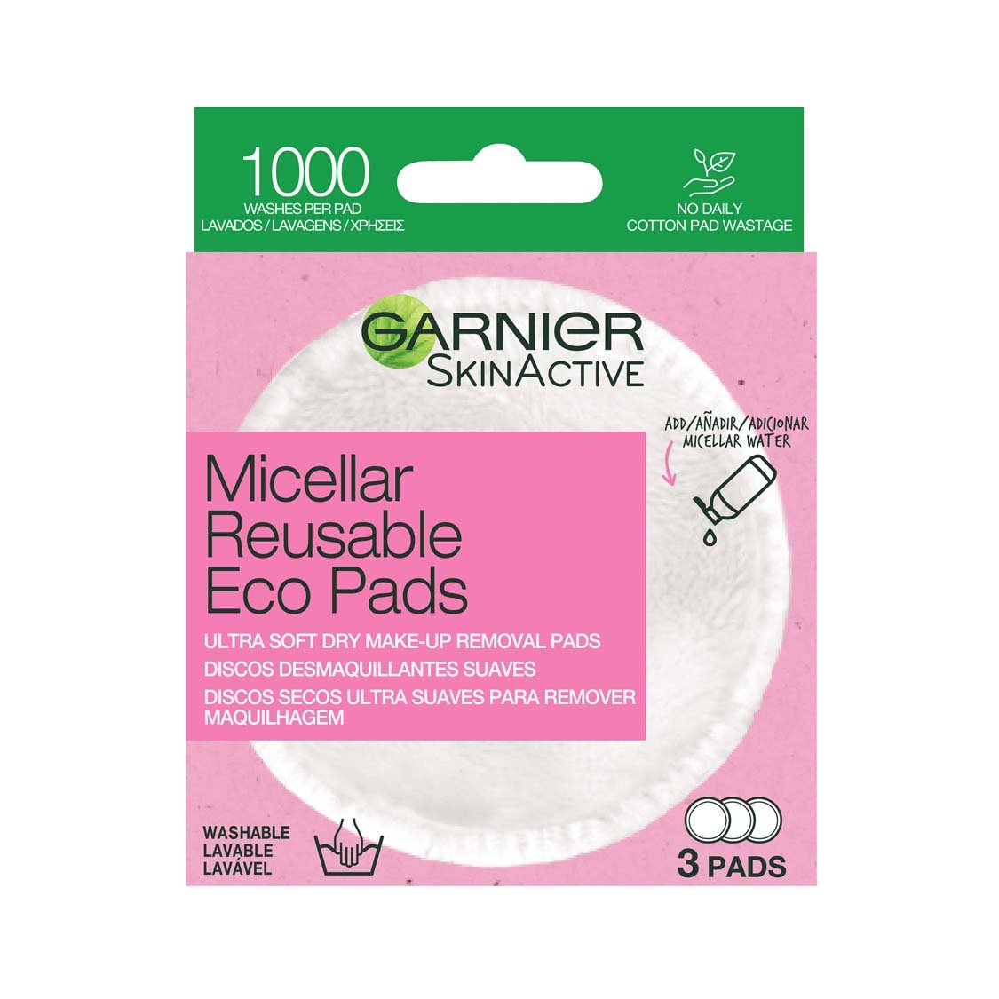 Micellar Gjenbruksbare pads for å fjerne sminke