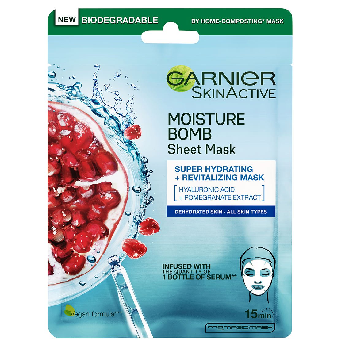 Moisture Bomb Sheet Mask for dehydrert hud
