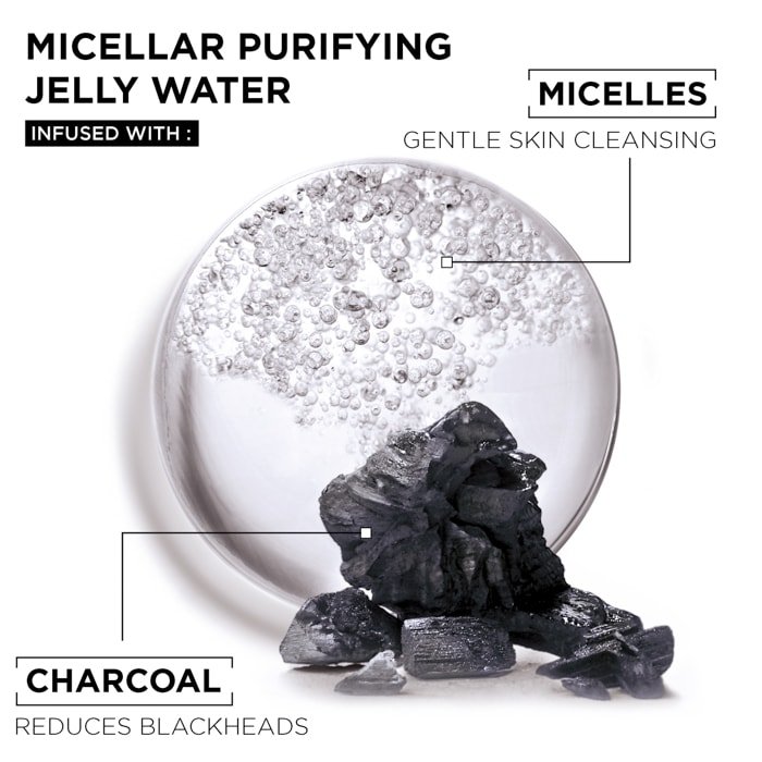 3 SkinActive Micellar Cleansing Charcoal Jelly