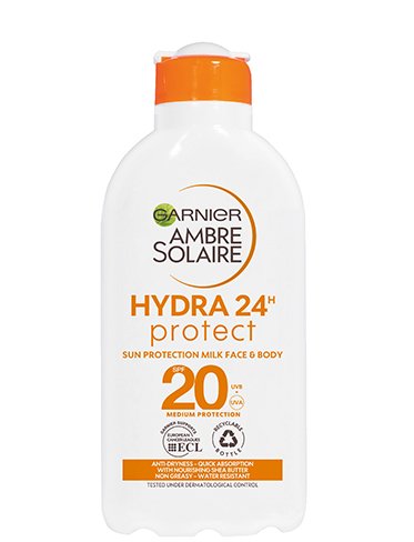 3600542034227 Garnier Ambre Solaire Hydra 24h High Protect Milk SPF20 200ml web